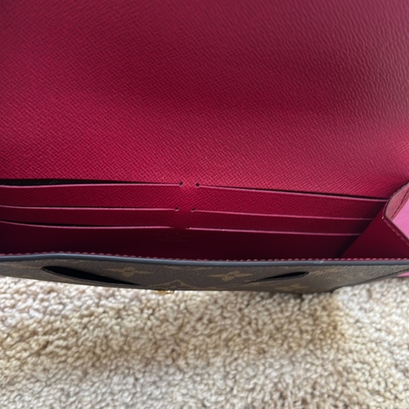 LOUIS VUITTON monogram Jeanne wallet with Louis Vuitton inserts - Picture 4 of 14